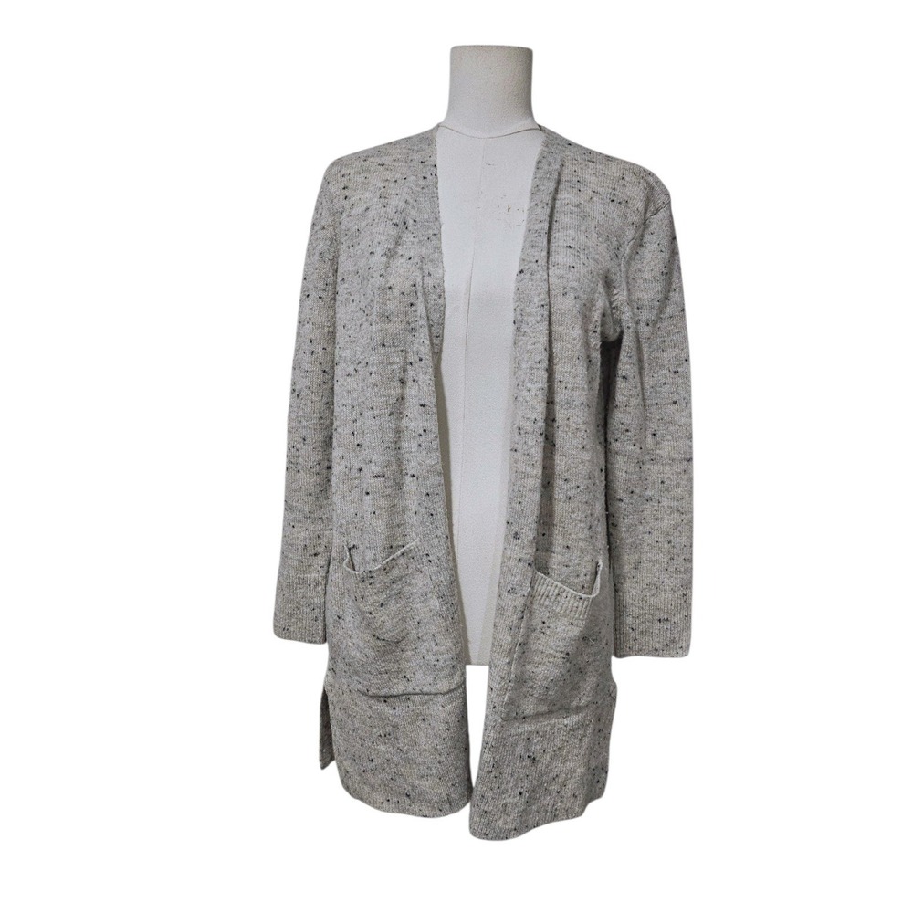 Madewell Womens XS Gray Donegal Flecked Open Front Cardigan Sweater K5778 FA19